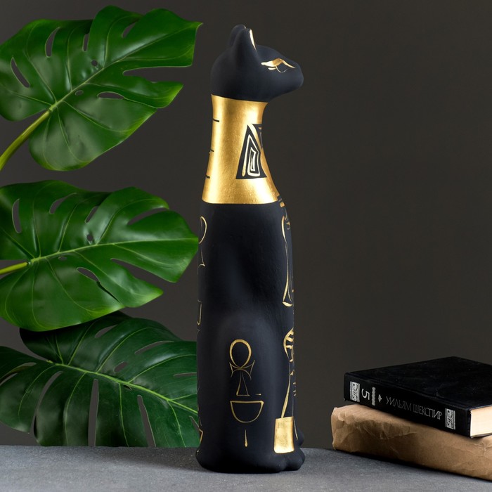 Сувенир "Кот Египетский" большой, роспись черный