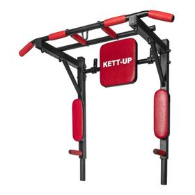 

Турник Брусья 3 в 1 KETT-UP KRAFT, цвет черный/красный/красный