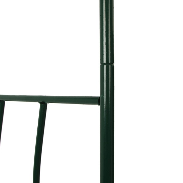 Арка садовая, разборная, 240 × 125 × 36,5 см, металл, зелёная, «Волна»