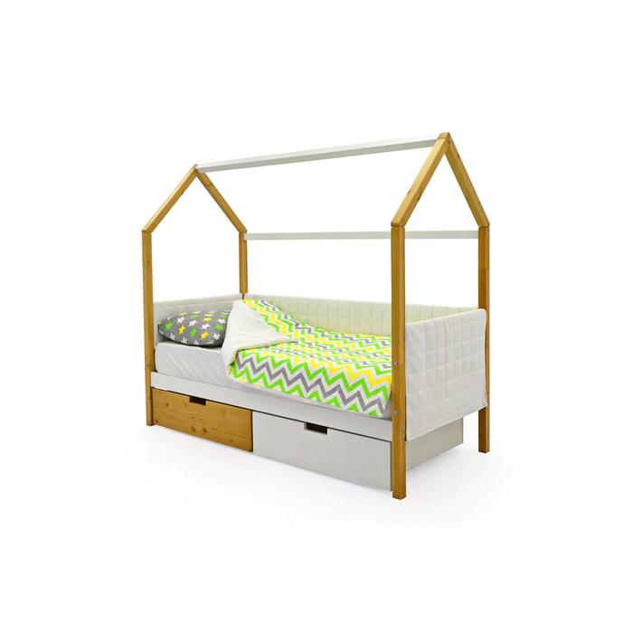 

Детская кровать-домик мягкий Бельмарко Svogen дерево-белый