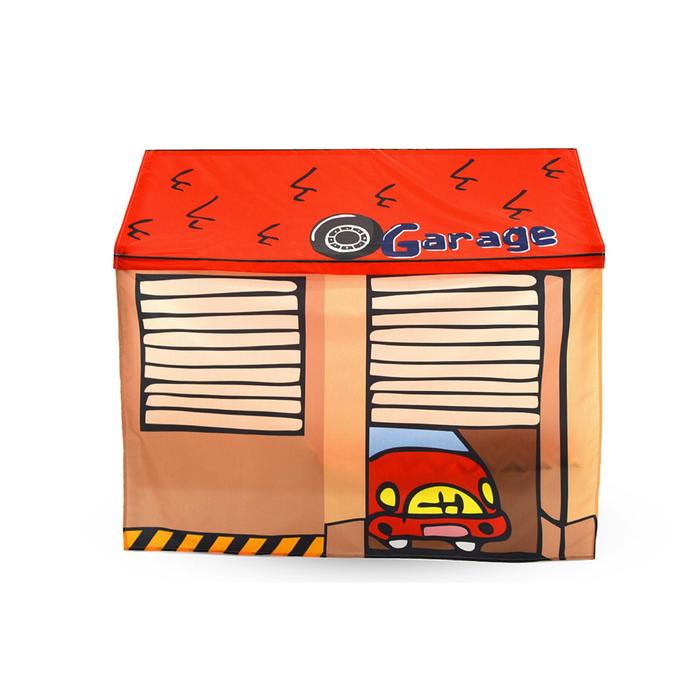 фото Игровая накидка бельмарко для кровати-домика своген "гараж"