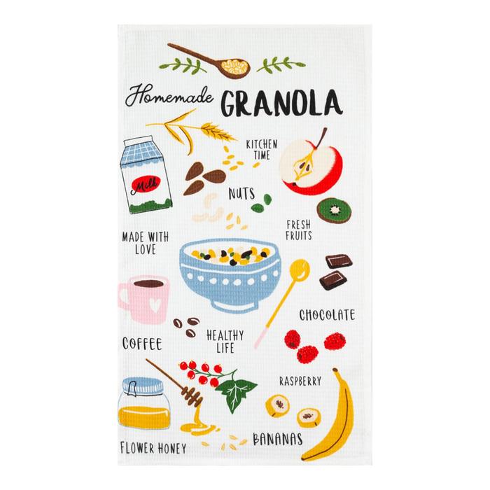 фото Полотенце кухонное доляна granola, 35х60 см, 100% хлопок, 160г/м2