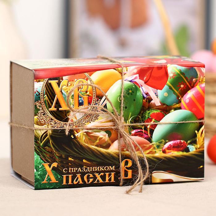 фото Подарочный набор «счастливой пасхи»: мёд, 140 г + чай, 50 г + ладан, 20 г + восковая свеча бизорюк