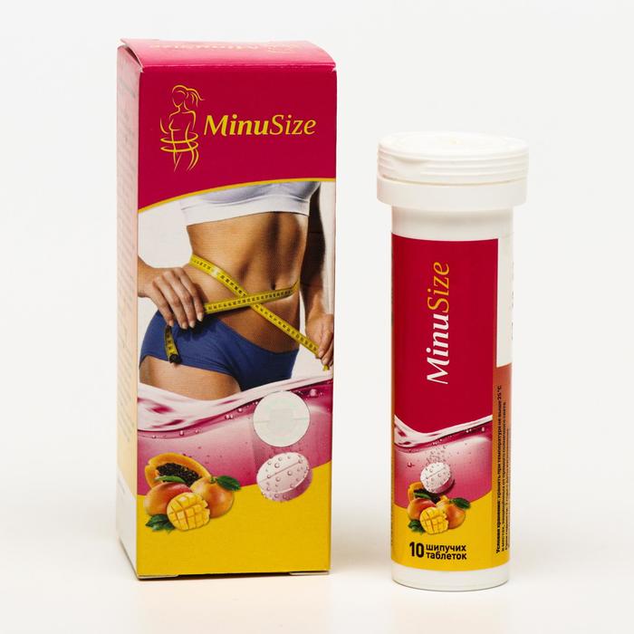 

Таблетки шипучие Minusize, для похудения, 10 шт.