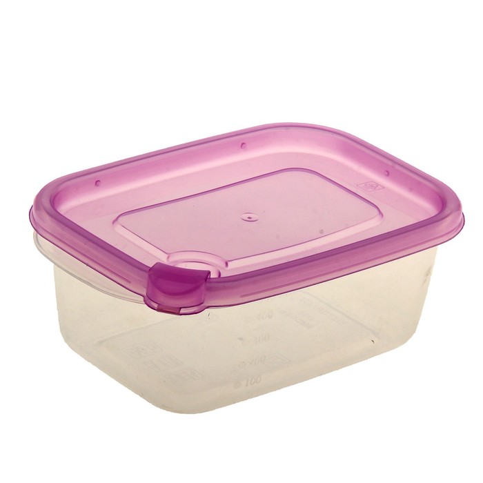Набор контейнеров пищевых 600 мл, 3 шт, цвет МИКС