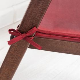 

Сидушка на табурет квадратная бордо 40х35х1,5см, тафта, пэ 100%