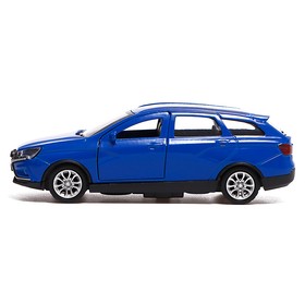 

Машина металлическая LADA Xray, открываются двери, инерция, цвет синий