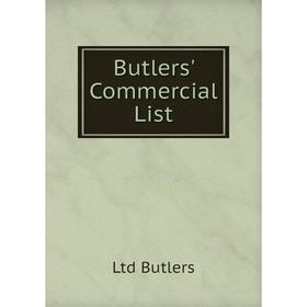 

Книга Butlers' Commercial List