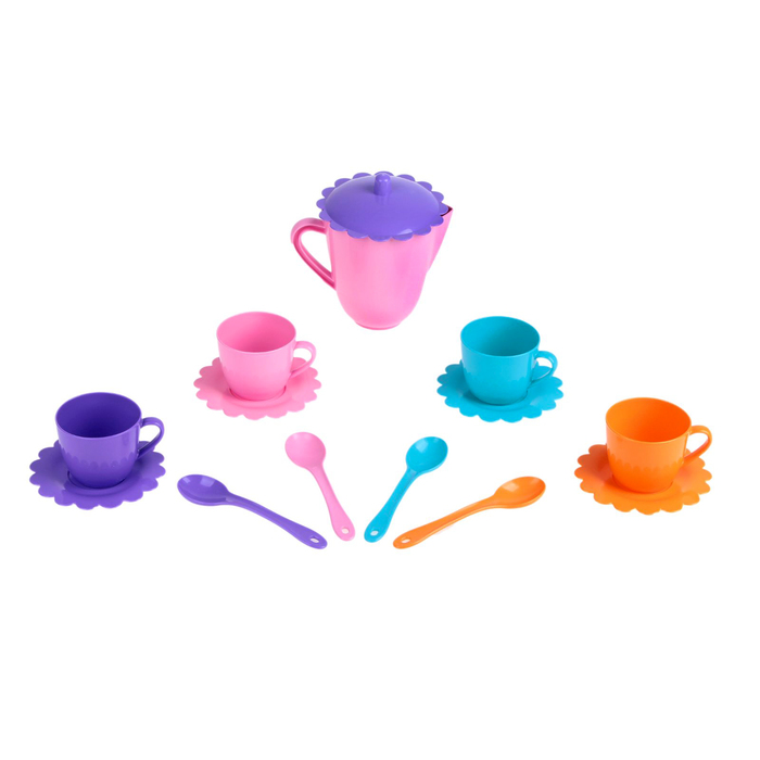 Набор посуды "Ромашка" на 4 персоны с чайником