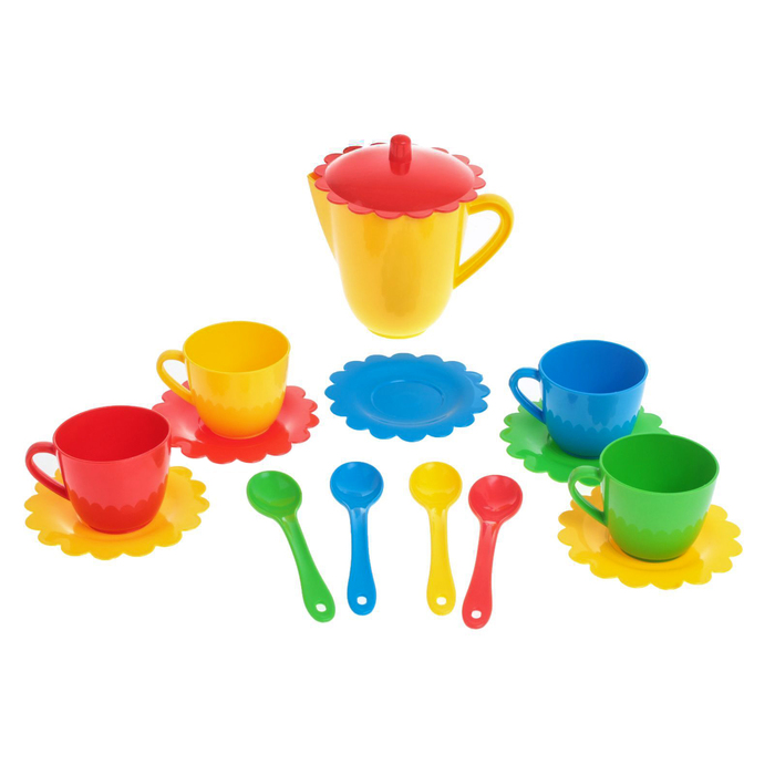 Набор посуды "Ромашка" на 4 персоны с чайником