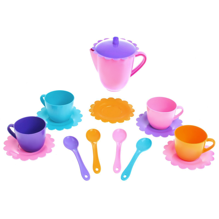 Набор посуды "Ромашка" на 4 персоны с чайником