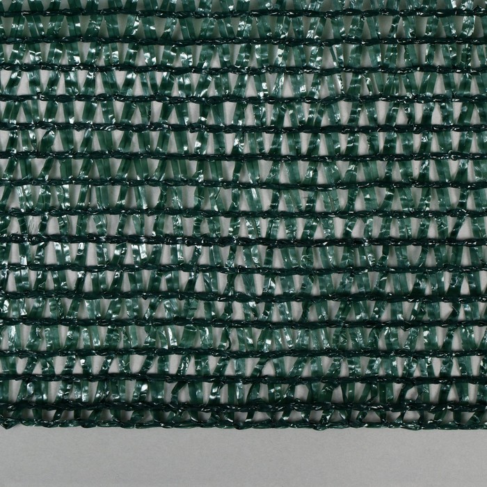 Сетка фасадная затеняющая, 4 × 10 м, плотность 55 г/м², зелёная, с клипсами