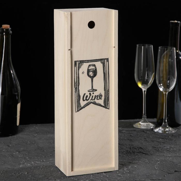 фото Ящик для вина finest wine, 37×12×10 см, сосна