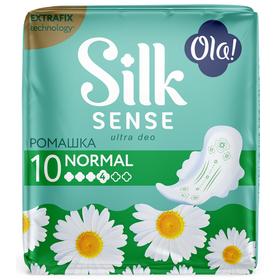 

Прокладки ультратонкие Ola! Silk Sense Ultra Normal ромашка, 10 шт.