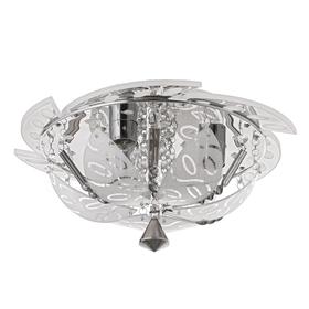 

Люстра с ПДУ 23101/3 3х40Вт Е27, подсветка LED, хром, 40х40х19см