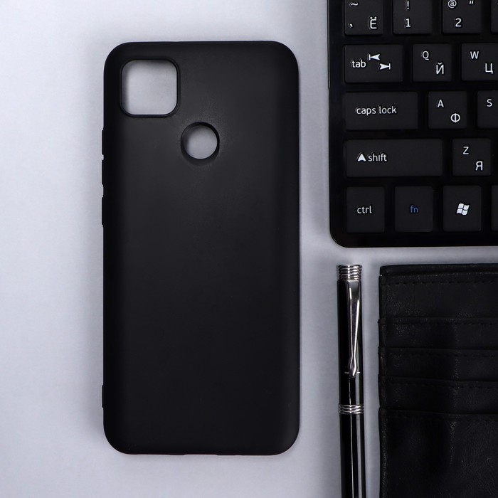 Чехол Innovation, для Xiaomi Redmi 9C, силиконовый, матовый, черный противоударный силиконовый чехол талисман арт черный на xiaomi redmi 9c сяоми редми 9c