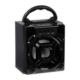 

Портативная колонка, 20-20000 Гц, 80 дБ, 5 Вт, 600 мАч, MIC, FM, microSD, USB, МИКС