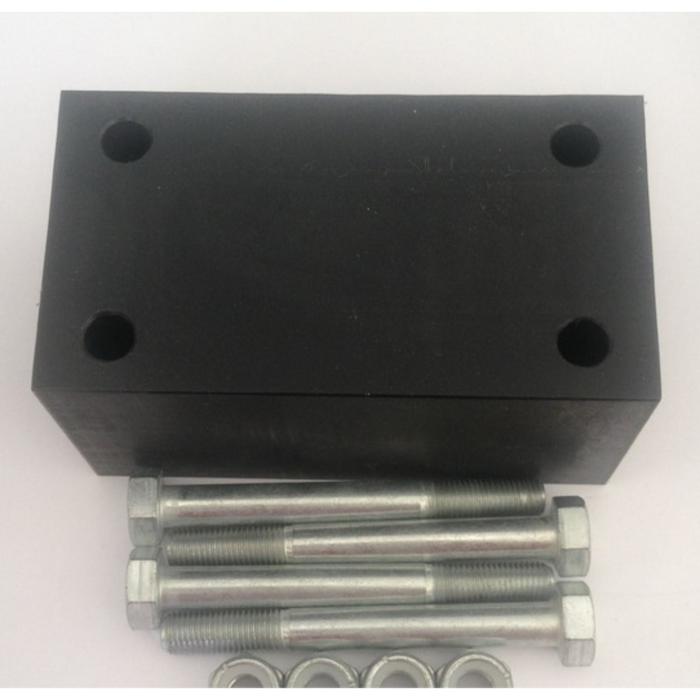 Проставка рессора-рама под серьгу УАЗ 40 мм капролон (с крепежом)