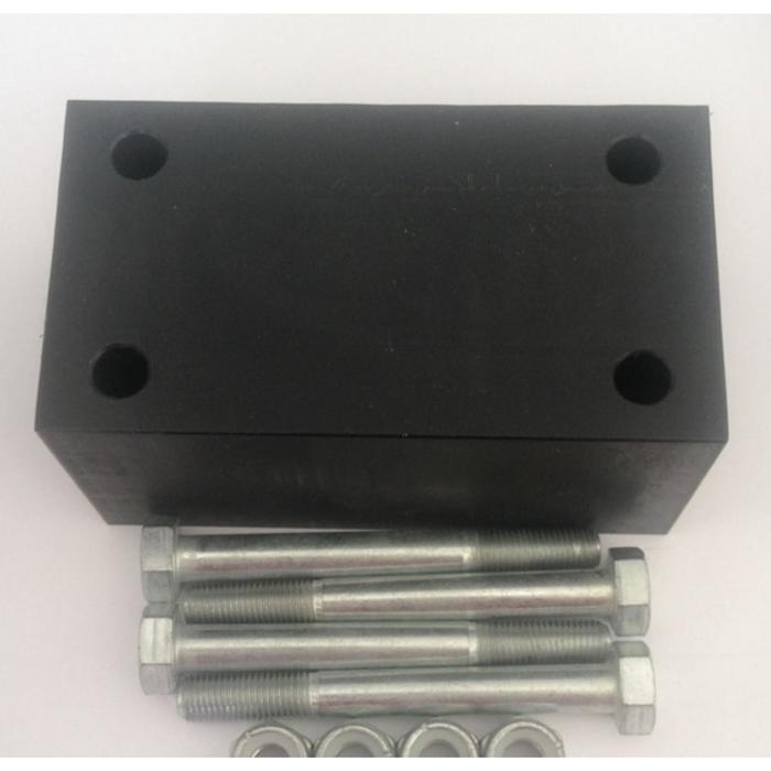 Проставка рессора-рама под серьгу УАЗ 60 мм капролон (с крепежом)