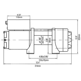 

Лебёдка электрическая 12V Runva 2500A lbs 1140 кг