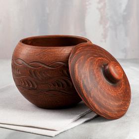 

Горшок - жаркое "Колобок", резка, красная глина, 1.2 л, микс