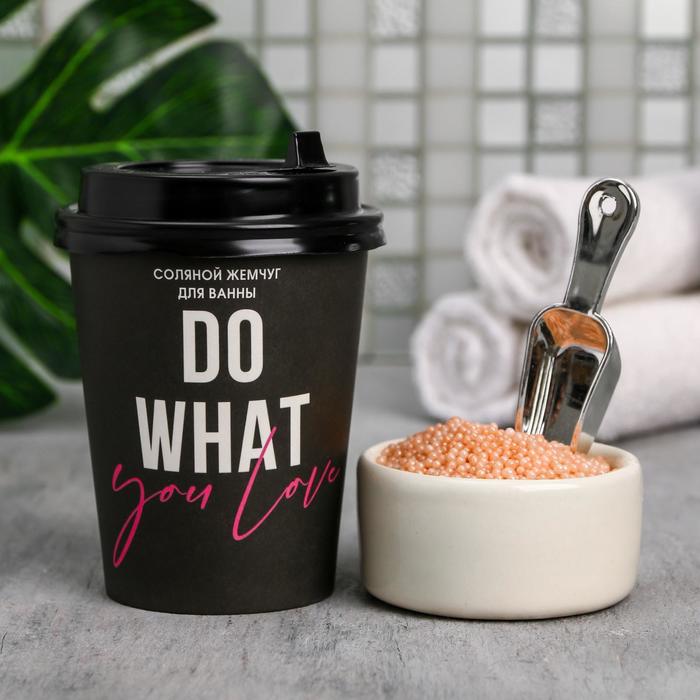 

Жемчуг для ванны в стаканчике Do what you love, аромат медовый, 170 г