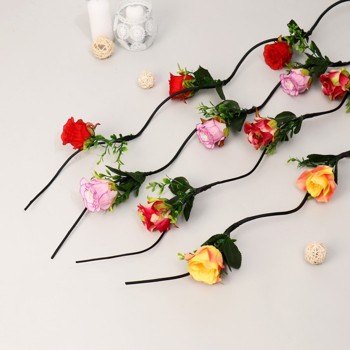 Декор тинги Роза с мелкими цветочками(бутон d=6см, h=6см) 150 см цена за 1шт) микс декор тинги пионы бутоны с мелкими цветочками 150 см микс