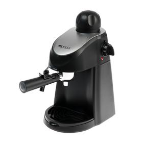 

Кофеварка KELLI KL-1491, рожковая, 1200 Вт, 0.24 л, капучинатор, чёрная