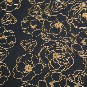 

Лист бумаги с фольгированием "Golden Pion Black" 30,5х30,5 см