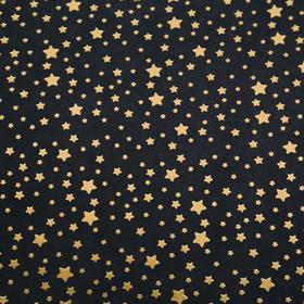 

Лист бумаги с фольгированием "Golden stars Black" 30,5х30,5 см