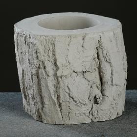 

Кашпо «Пень», серое, 10 х 8,5 см