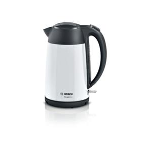 

Чайник электрический Bosch TWK3P421, металл, 1.7 л, 2400 Вт, белый