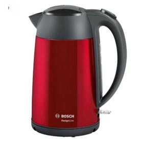 

Чайник электрический Bosch TWK3P424, металл, 1.7 л, 2400 Вт, красный