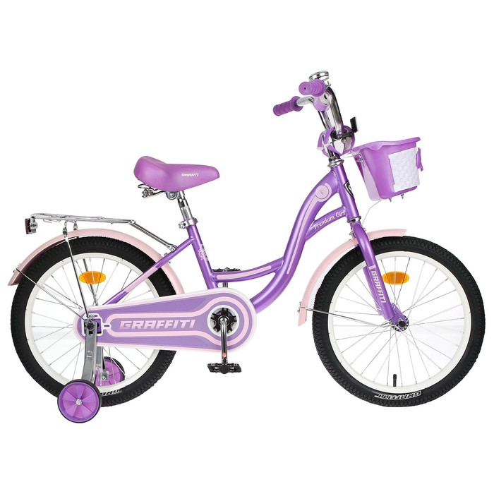 фото Велосипед 18" graffiti premium girl, цвет сиреневый/розовый