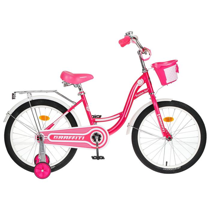 фото Велосипед 20" graffiti premium girl, цвет розовый/белый