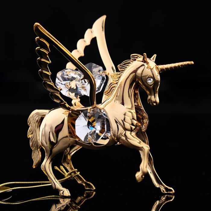 Сувенир «Конь - Пегас», 8×6×7 см, с кристаллами
