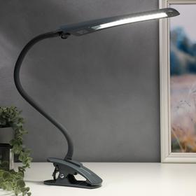 

Лампа настольная на прищепке Гермес 8Вт LED, гибкая стойка, антрацит h=40 см