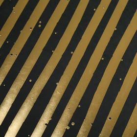 

Лист бумаги с фольгированием "Golden Stripes Black" 30,5х30,5 см