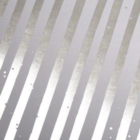

Лист бумаги с фольгированием "Silver Stripes Gray" 30,5х30,5 см