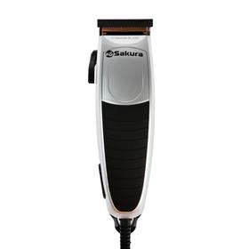 

Машинка для стрижки Sakura SA-5104BK, 4 насадки, 3/6/9/12 мм, титан, 220 В