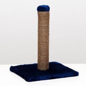 

Когтеточка малая Столбик, 30 х 30 х 40 см, синяя