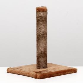 

Когтеточка малая Столбик, 30 х 30 х 40 см, светло-коричневая