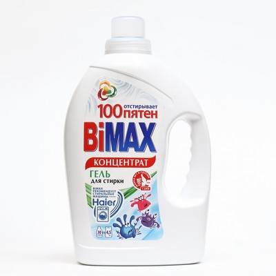 Жидкое средство для стирки BiMax "100 пятен", гель, универсальное, 1.95 л