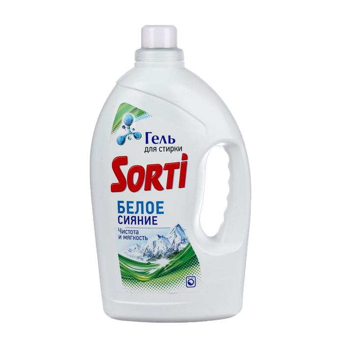 

Жидкое средство для стирки Sorti "Белое сияние", гель, 3 л
