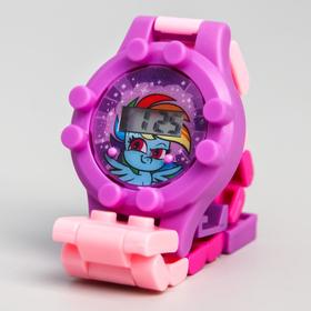 Часы наручные электронные 'Радуга Дэш', My Little Pony, с ремешком-конструктором Ош