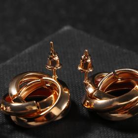 

Серьги ассорти "Пляж" овал, цвет чёрный в золоте
