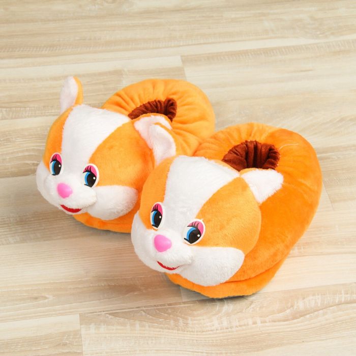 Мягкая игрушка-тапочки "Белка с ушками", р-р 27-32