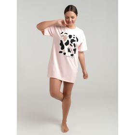 

Туника женская, размер 54, цвет розовый