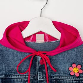 

Куртка джинсовая для девочки, цвет голубой, рост 98 см