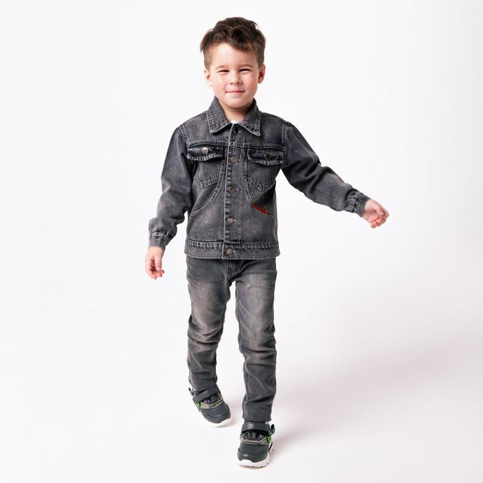 

Куртка джинсовая для мальчика, цвет серый, рост 122 см